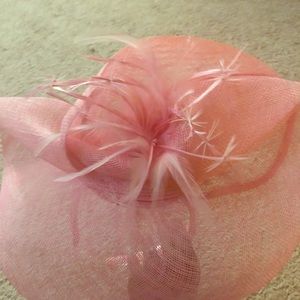 Ice pink fascinator